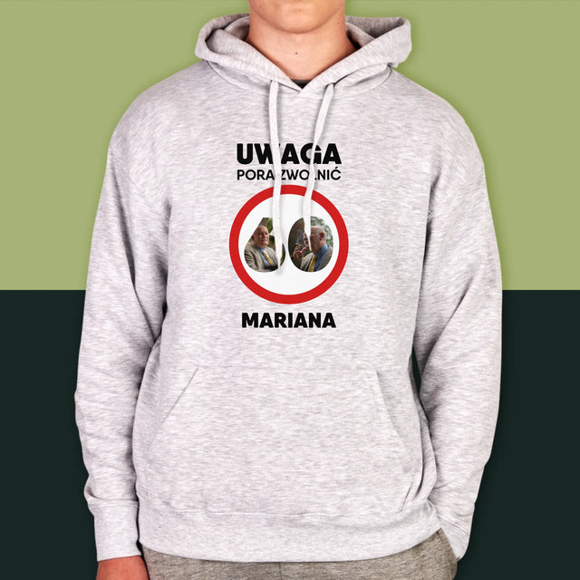 Słowo Ze Zdjęć: 60 Pora Zwolnić - Bluza Męska z Kapturem