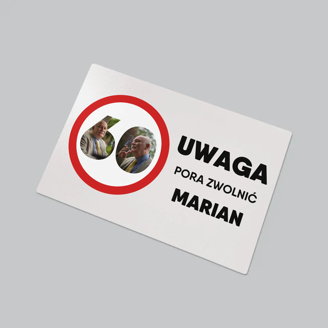 Słowo Ze Zdjęć: 60 Pora Zwolnić - Podkładka Na Biurko