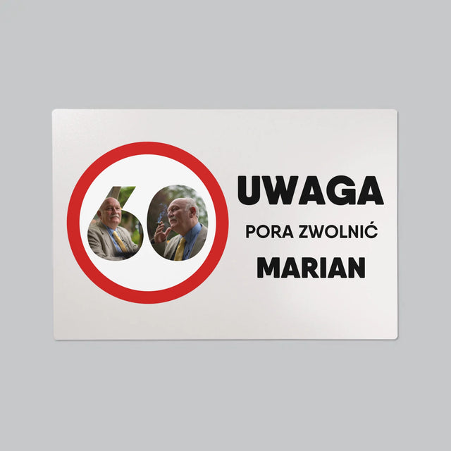 Słowo Ze Zdjęć: 60 Pora Zwolnić - Podkładka Na Biurko