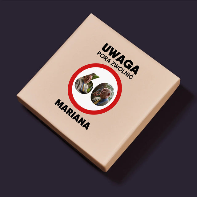 Słowo Ze Zdjęć: 60 Pora Zwolnić - Personalizowane Puzzle