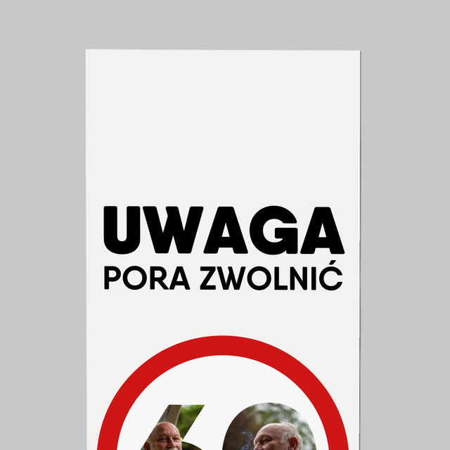 Słowo Ze Zdjęć: 60 Pora Zwolnić - Magnes Na Lodówkę