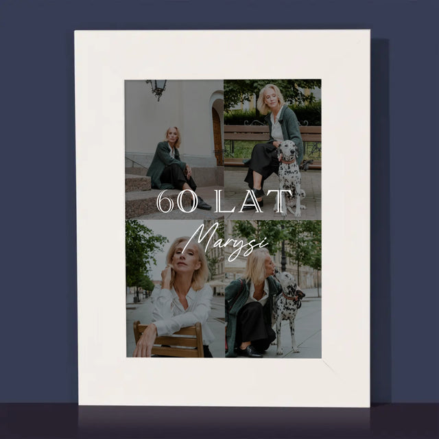Fotokolaż: 60 Lat Klasyczny - Ramka Na Zdjęcie