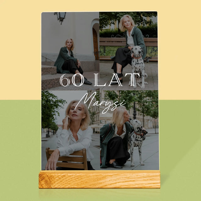 Fotokolaż: 60 Lat Klasyczny - Wydruk Na Szkle Akrylowym