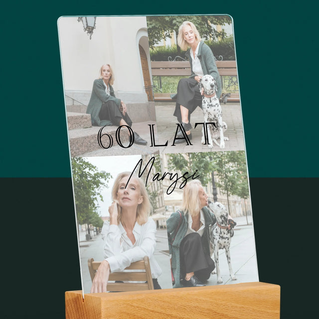 Fotokolaż: 60 Lat Klasyczny - Wydruk Na Szkle Akrylowym