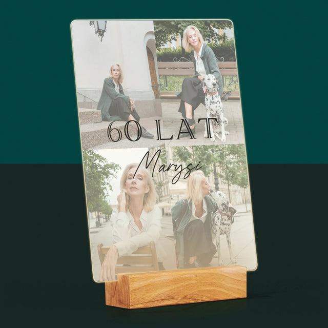 Fotokolaż: 60 Lat Klasyczny - Wydruk Na Szkle Akrylowym