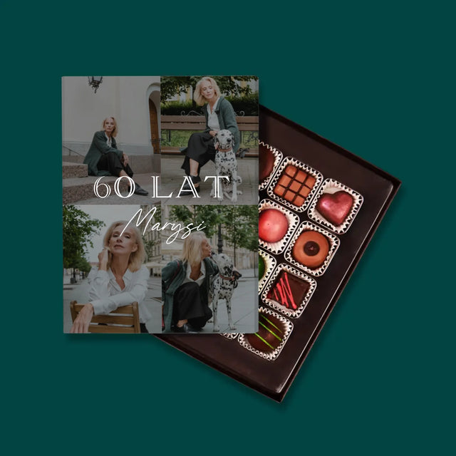 Fotokolaż: 60 Lat Klasyczny - Personalizowane Praliny
