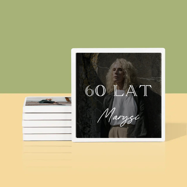 Fotokolaż: 60 Lat Klasyczny - Podkładki Pod Kubki