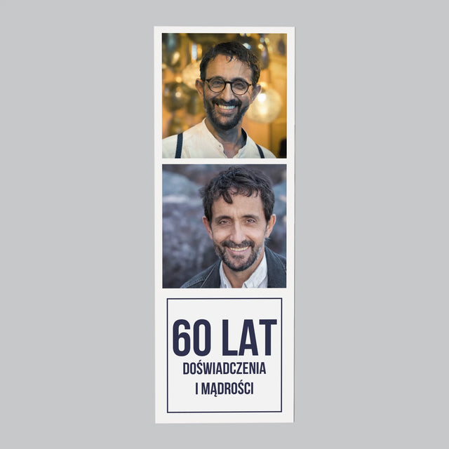 Zdjęcie i Podpis: 60 Lat Doświadczenia i Mądrości - Magnes Na Lodówkę