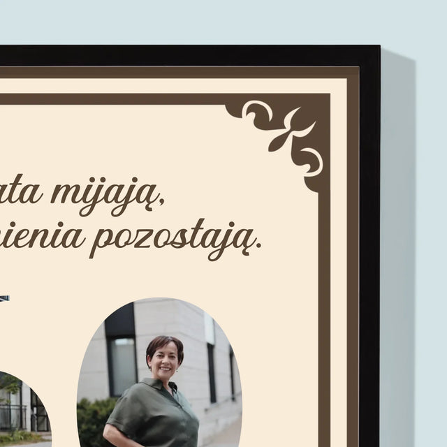 Słowo Ze Zdjęć: Lata Mijają - Wydruk Obramowany