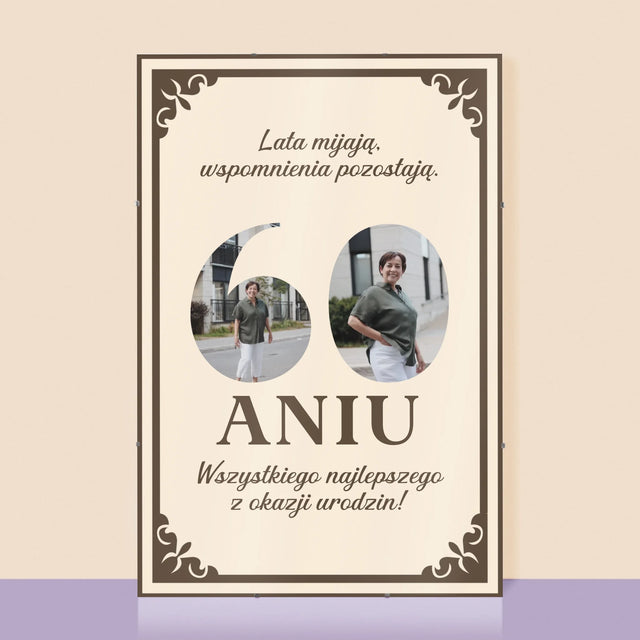 Słowo Ze Zdjęć: Lata Mijają - Personalizowany Plakat