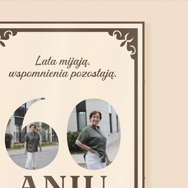 Słowo Ze Zdjęć: Lata Mijają - Personalizowany Plakat