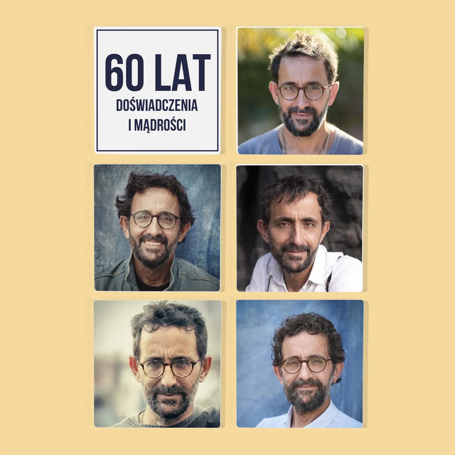 Zdjęcie i Podpis: 60 Lat Doświadczenia i Mądrości - Podkładki Pod Kubki