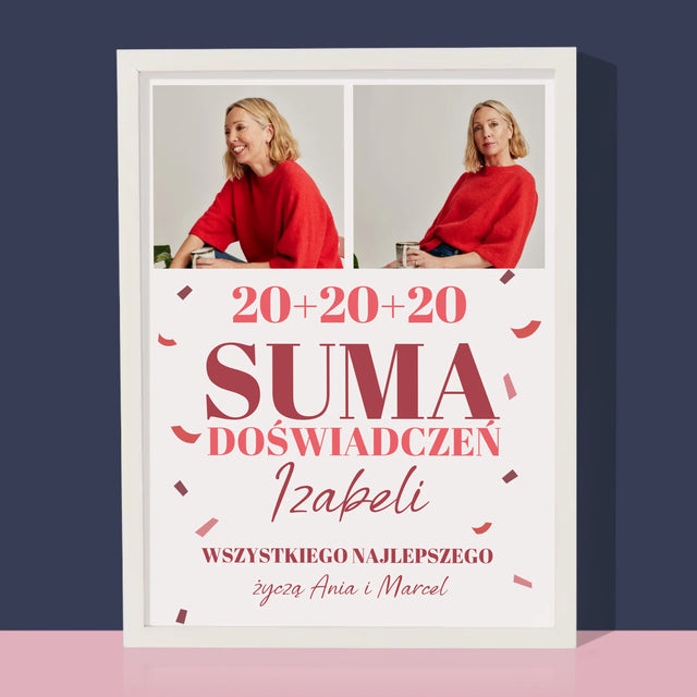 Fotokolaż: Suma Doświadczeń - Wydruk Obramowany