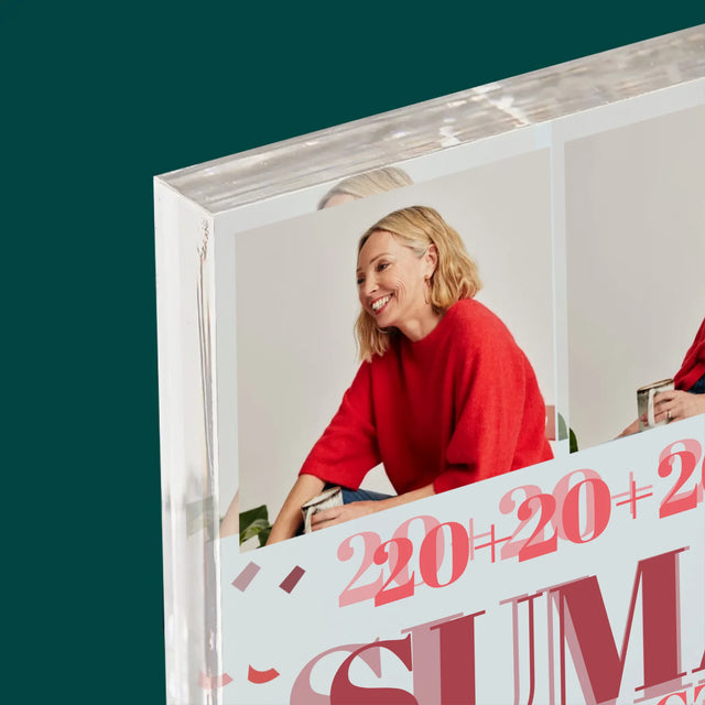 Fotokolaż: Suma Doświadczeń - Blok Akrylowy z Nadrukiem