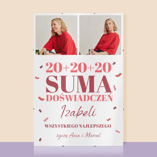 Fotokolaż: Suma Doświadczeń - Personalizowany Plakat