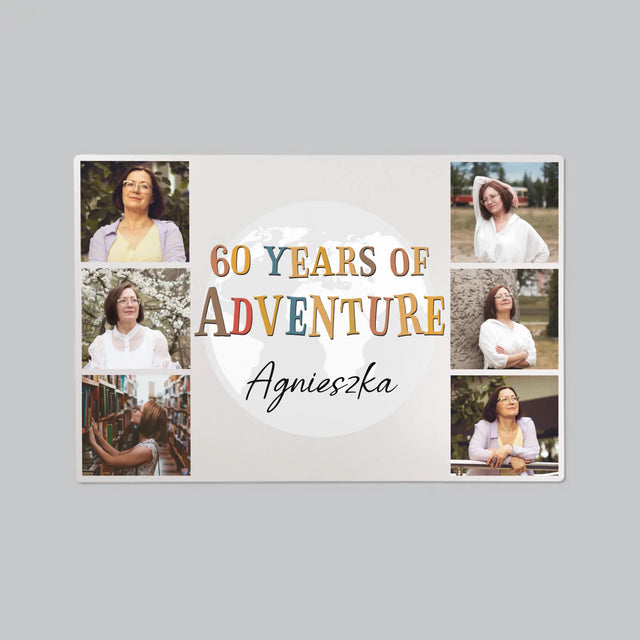 Fotokolaż: 60 Years Of Adventure - Podkładka Na Biurko