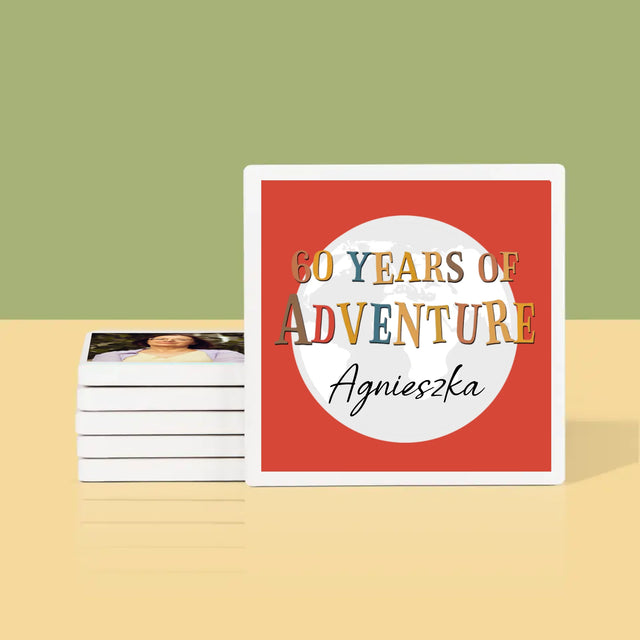 Fotokolaż: 60 Years Of Adventure - Podkładki Pod Kubki