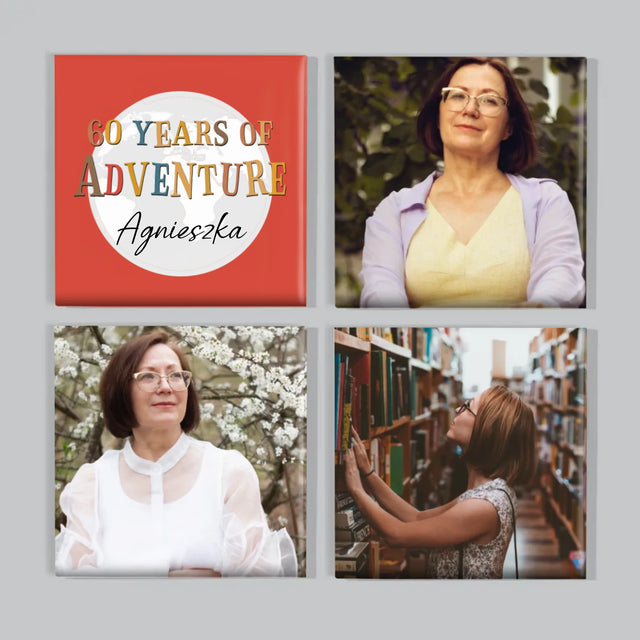 Fotokolaż: 60 Years Of Adventure - Zestaw Magnesów