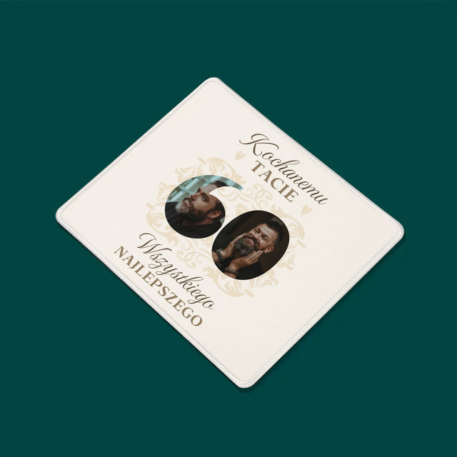 Słowo Ze Zdjęć: Kochanemu Tacie z Okazji 60 Urodzin - Podkładka Pod Myszkę