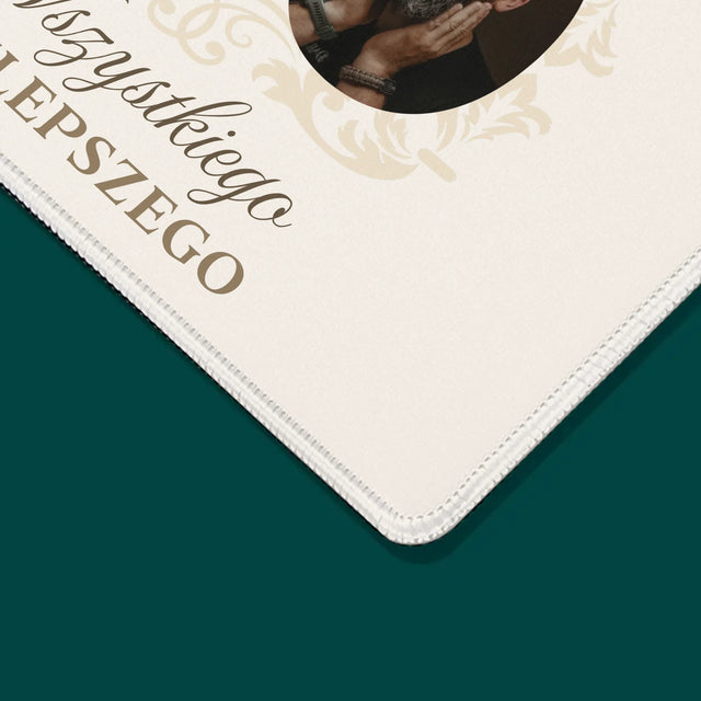 Słowo Ze Zdjęć: Kochanemu Tacie z Okazji 60 Urodzin - Podkładka Pod Myszkę