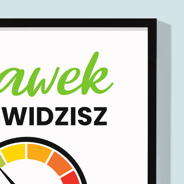 Fotokolaż: 60 Licznik - Wydruk Obramowany