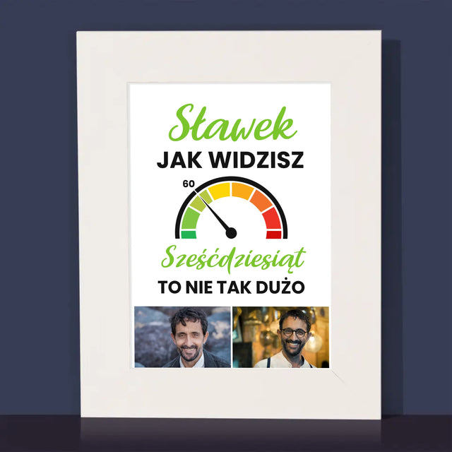 Fotokolaż: 60 Licznik - Ramka Na Zdjęcie