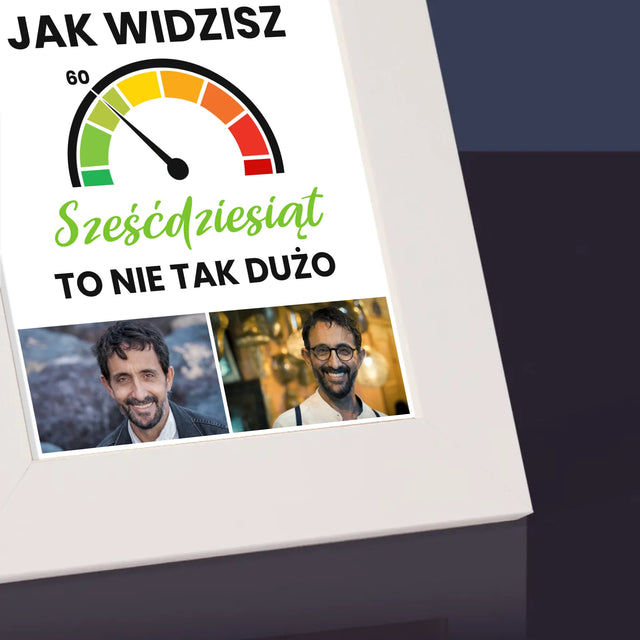 Fotokolaż: 60 Licznik - Ramka Na Zdjęcie