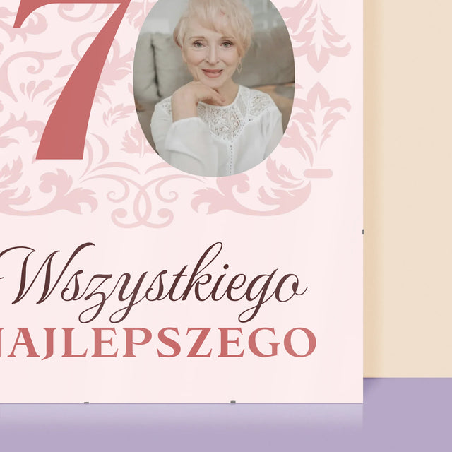 Zdjęcie I Podpis: Kochanej Babci Wszystkiego Najlepszego - Personalizowany Plakat