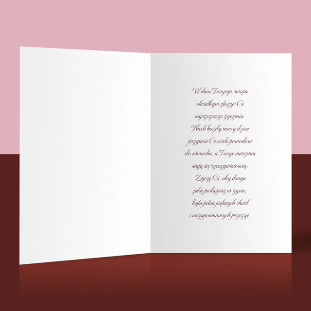 Zdjęcie I Podpis: Kochanej Babci Wszystkiego Najlepszego - Kartka z Życzeniami