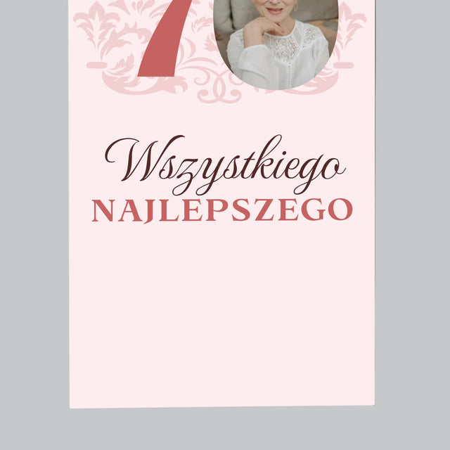 Zdjęcie I Podpis: Kochanej Babci Wszystkiego Najlepszego - Magnes Na Lodówkę