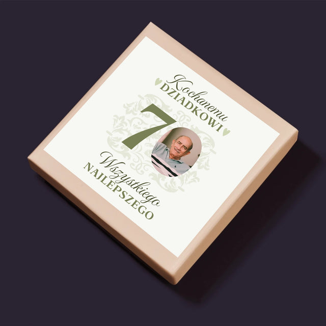 Zdjęcie I Podpis: Kochanemu Dziadkowi Wszystkiego Najlepszego - Personalizowane Puzzle