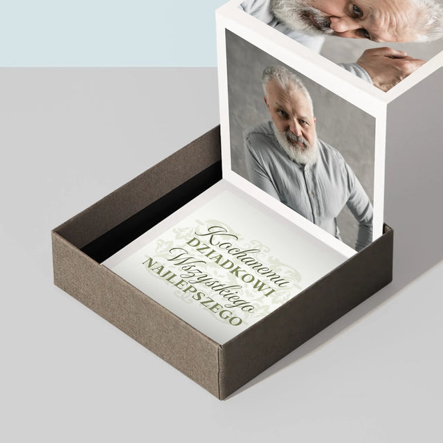 Zdjęcie I Podpis: Kochanemu Dziadkowi Wszystkiego Najlepszego - Zestaw Zdjęć Harmonijka