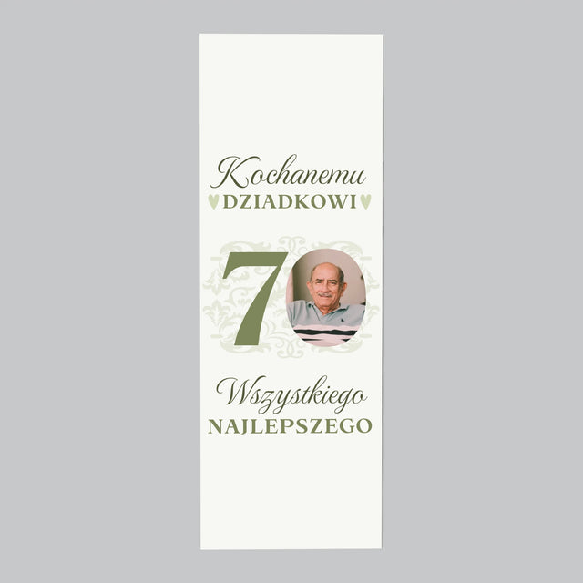 Zdjęcie I Podpis: Kochanemu Dziadkowi Wszystkiego Najlepszego - Magnes Na Lodówkę