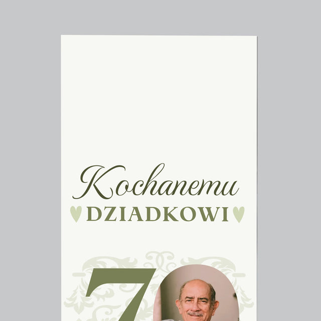 Zdjęcie I Podpis: Kochanemu Dziadkowi Wszystkiego Najlepszego - Magnes Na Lodówkę