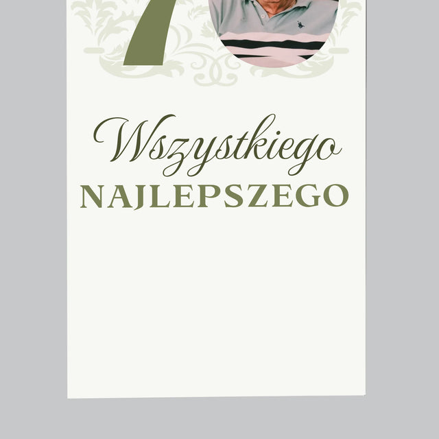 Zdjęcie I Podpis: Kochanemu Dziadkowi Wszystkiego Najlepszego - Magnes Na Lodówkę