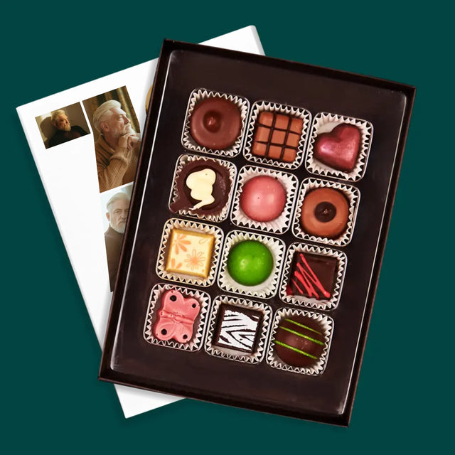 Kształt Ze Zdjęć: 70 Urodziny Życzenia - Personalizowane Praliny