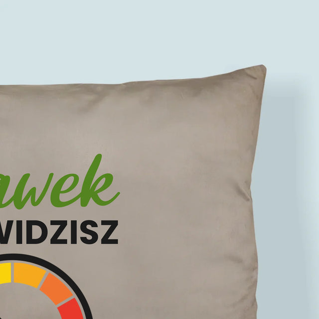 Fotokolaż: 60 Licznik - Poduszka z Nadrukiem
