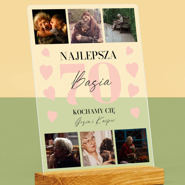 Fotokolaż: Najlepsza 70 - Wydruk Na Szkle Akrylowym