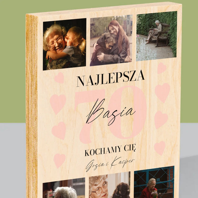 Fotokolaż: Najlepsza 70 - Wydruk Na Drewnie