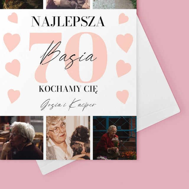 Fotokolaż: Najlepsza 70 - Kartka z Życzeniami