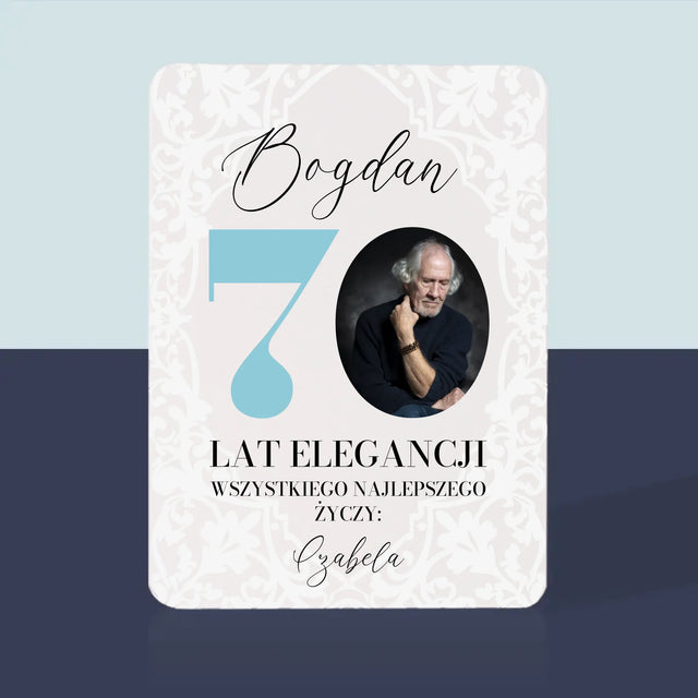 Zdjęcie I Podpis: 70 Lat Elegancji - Karty Do Gry