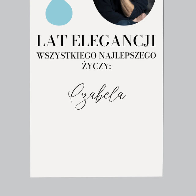 Zdjęcie I Podpis: 70 Lat Elegancji - Magnes Na Lodówkę