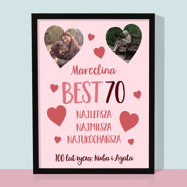 Fotokolaż: Best 70 - Wydruk Obramowany