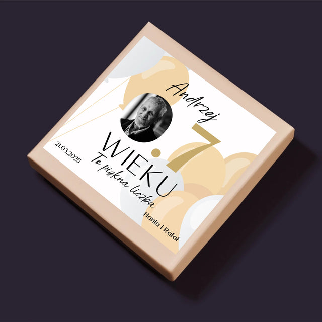 Zdjęcie I Podpis: 0.7 Wieku - Personalizowane Puzzle