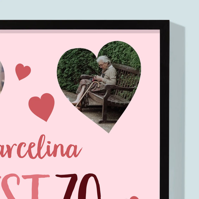 Fotokolaż: Best 70 - Wydruk Obramowany