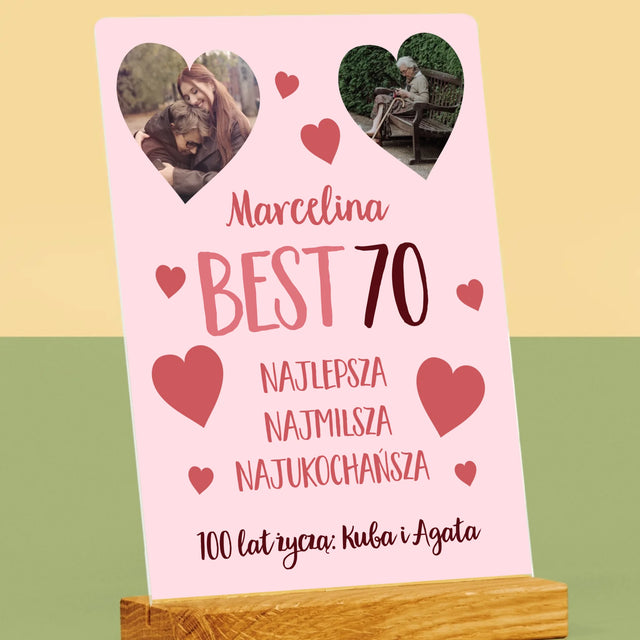 Fotokolaż: Best 70 - Wydruk Na Szkle Akrylowym