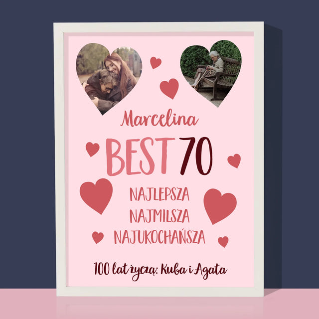 Fotokolaż: Best 70 - Wydruk Obramowany