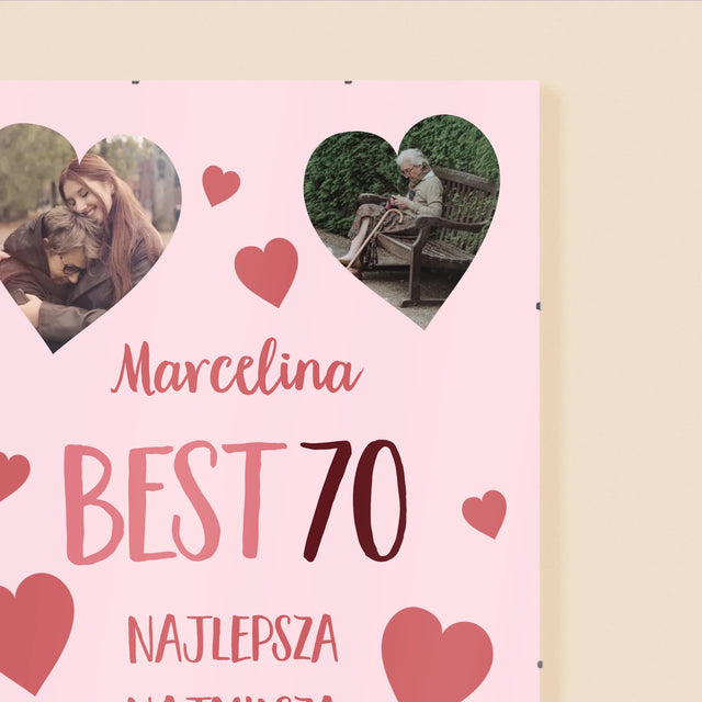 Fotokolaż: Best 70 - Personalizowany Plakat