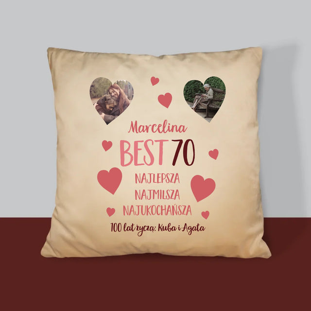Fotokolaż: Best 70 - Poduszka z Nadrukiem