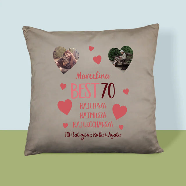 Fotokolaż: Best 70 - Poduszka z Nadrukiem